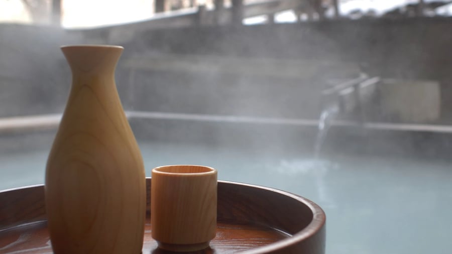 Onsen på Dai-ichi Takimotokan