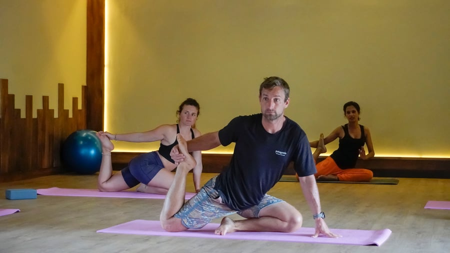 Yoga lesson