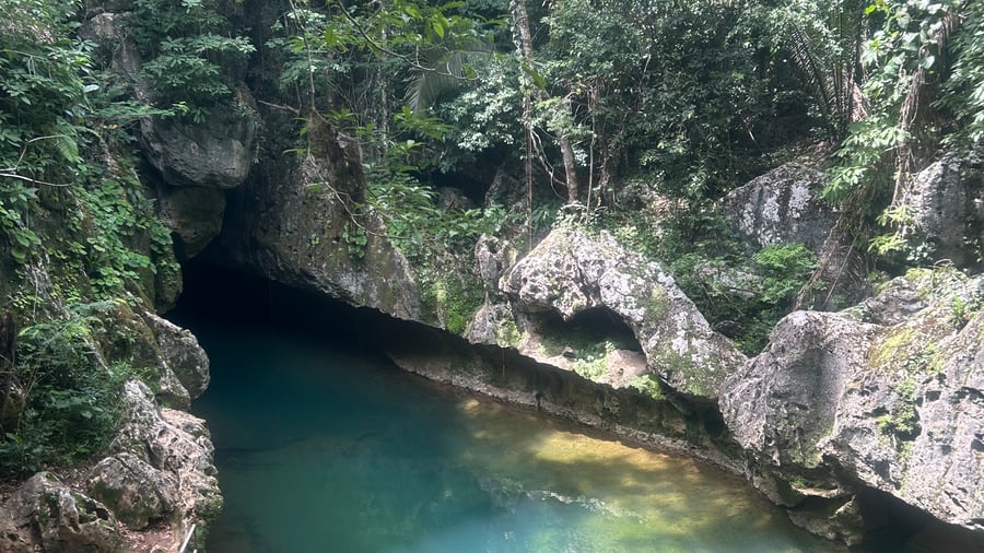Go cave-tubing on a stunning river like this one