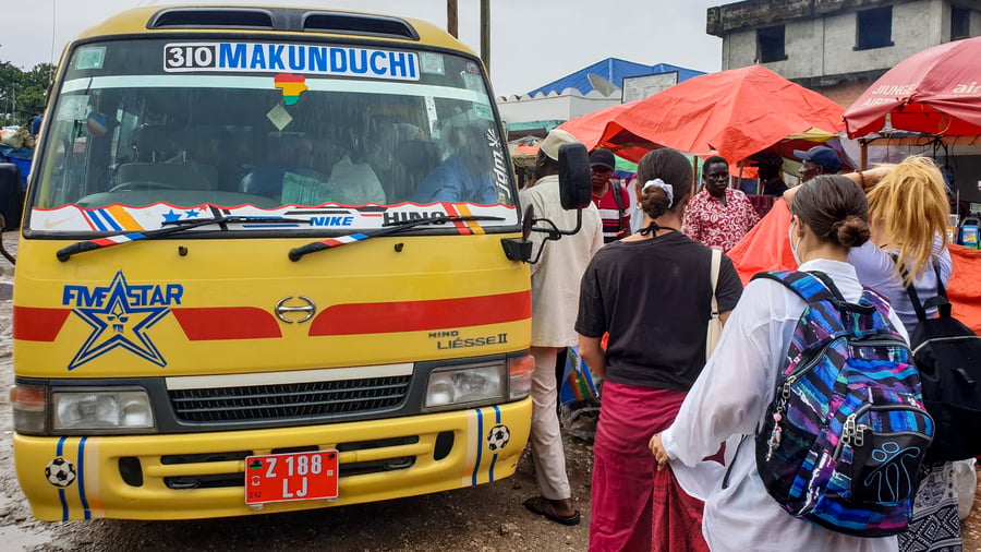 Busy local Transport in Tanzania