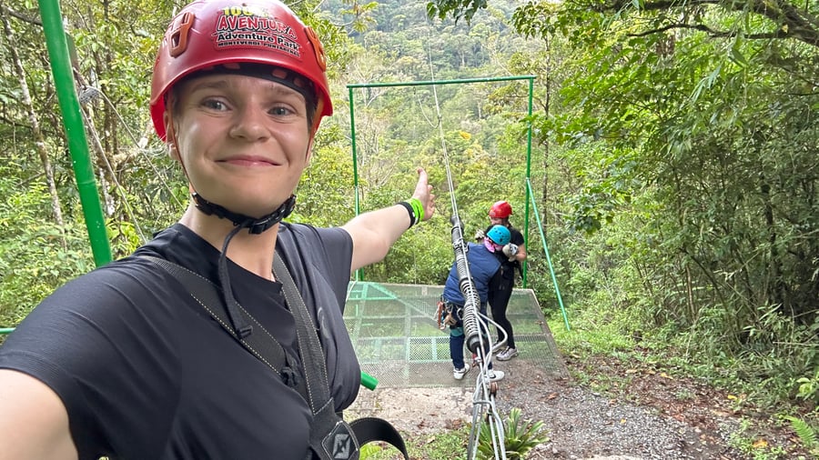 Ziplining in Costa Rica 