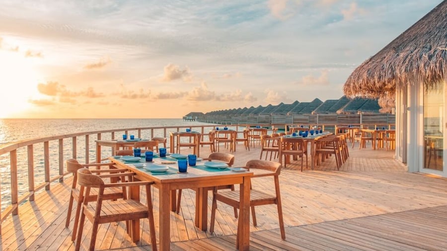 Restaurant på Sun Siyam Iru Veli