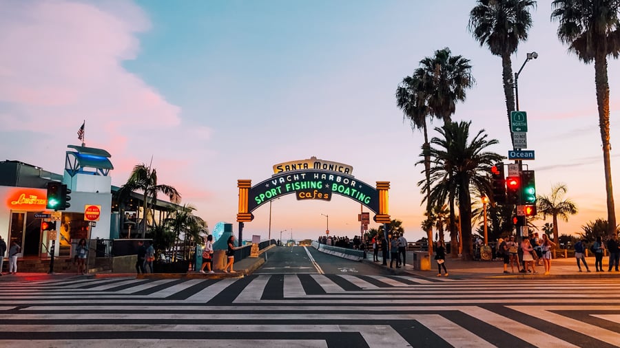 Santa Monica Pier, LA, Californien, USA