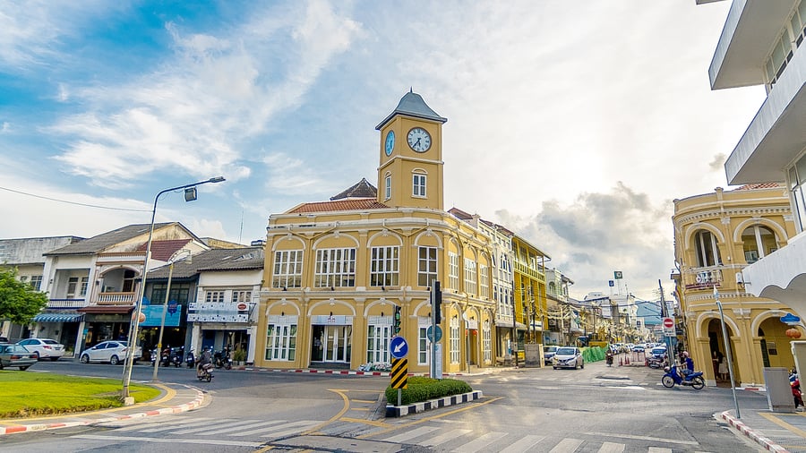 Gamlebyen i Phuket