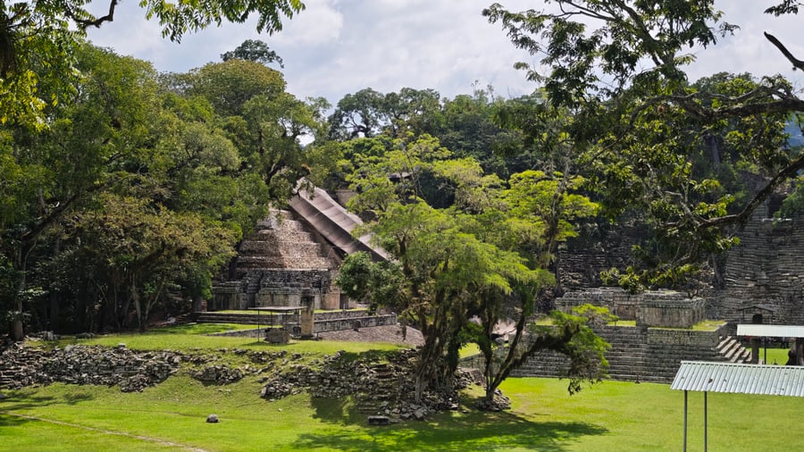 Maya ruins in Copán