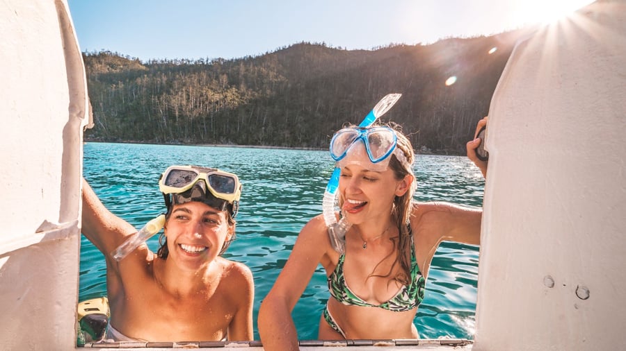 Snorkla i Barriärrevet.