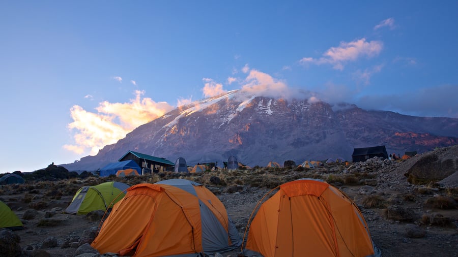 Tag på trekking i højderne på Mount Kilimanjaro