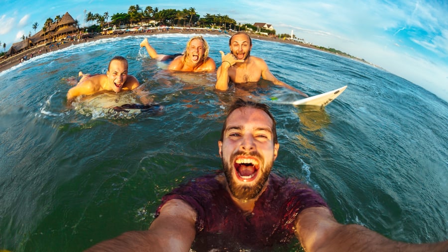 Learn to surf in Bali