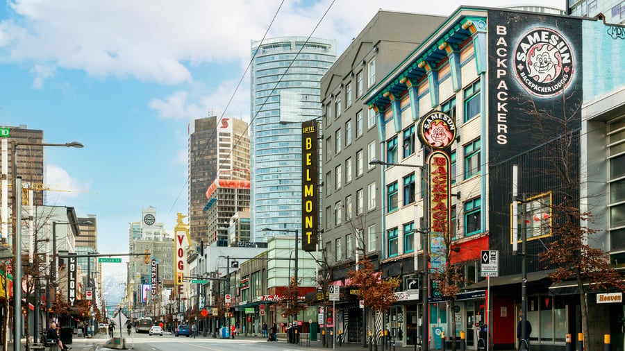The city of Vancouver