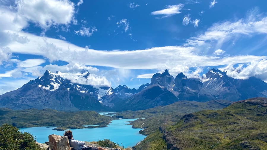 Turquoise meren in Patagonië