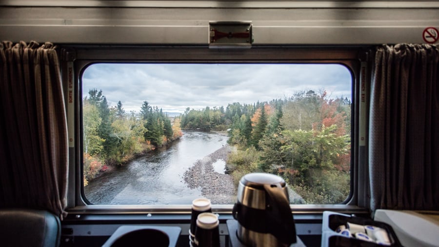 VIA Rail-tåget tvärs över Kanada