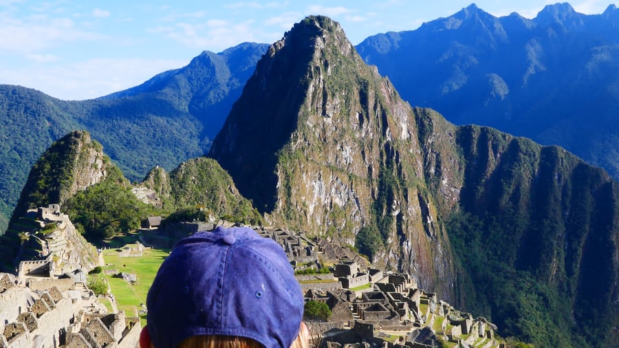 Looking out over Machu Picchu