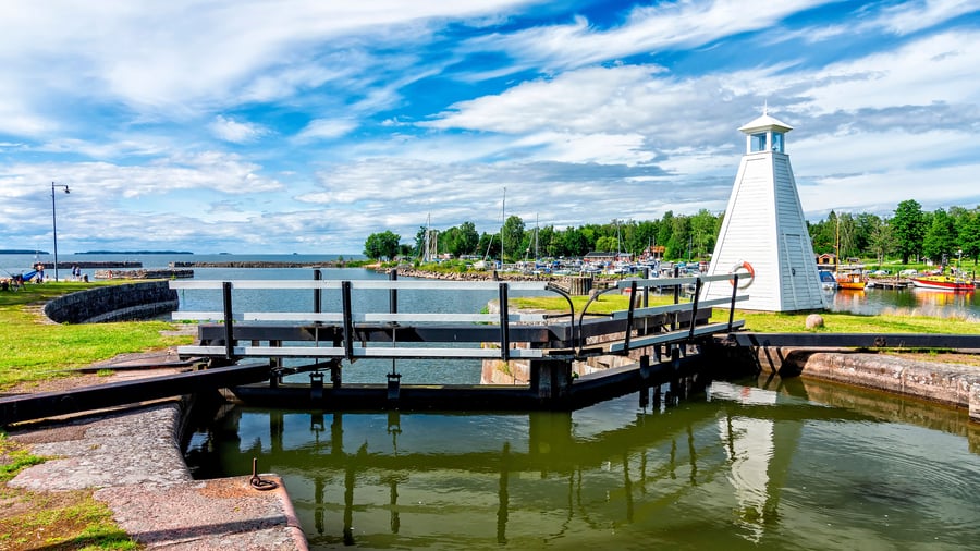 Sjötorp, hvor selve Göta kanal begynder