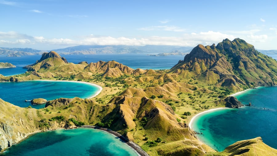 Pulau Padar Island in Indonesia 