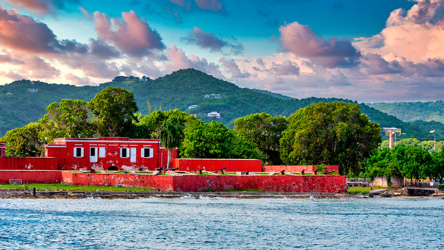 Fort Frederik i Frederiksted på St. Croix
