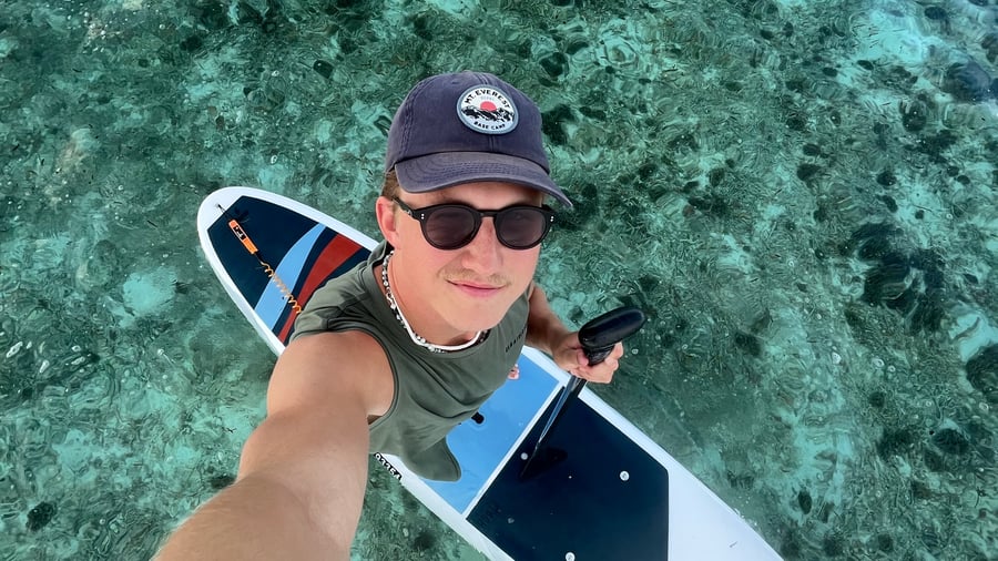 SUP-board på Maldivene