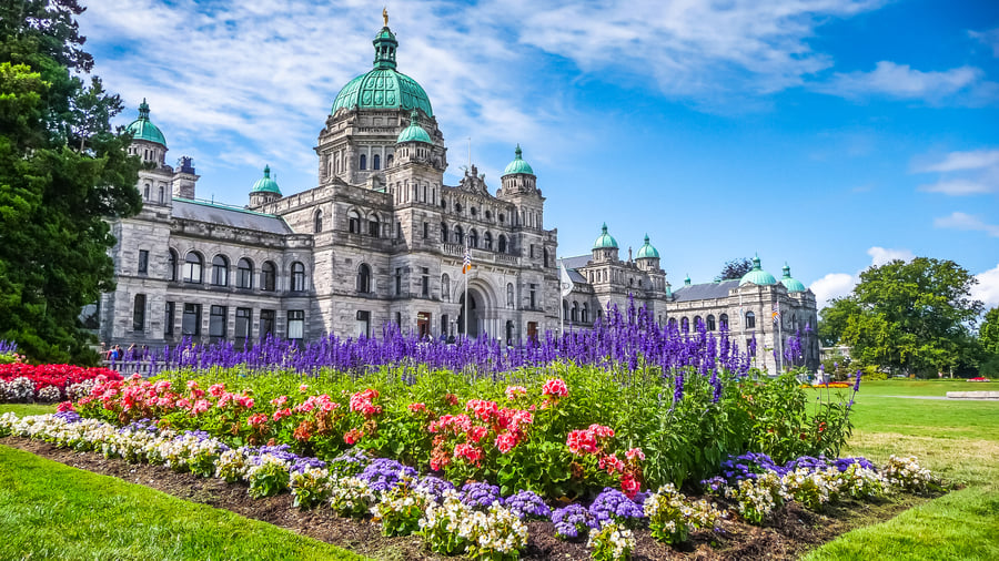 Den historiske parlamentsbygning i Victoria