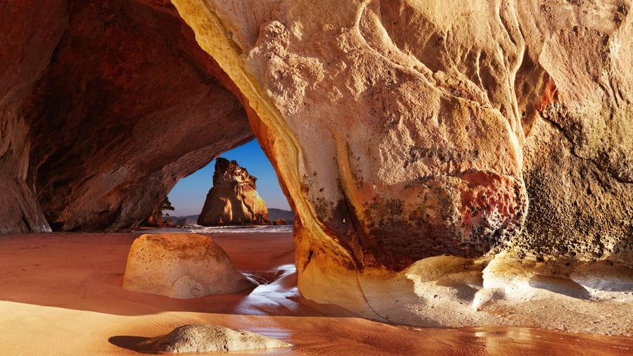 Gör en utflykt till Cathedral Cove