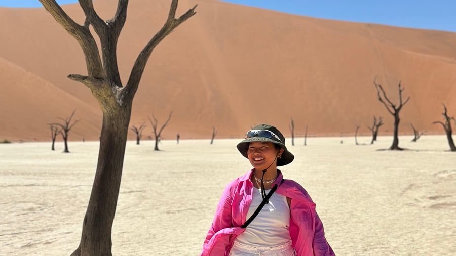 Sjáðu dauðu trén í Deadvlei, Namibíu