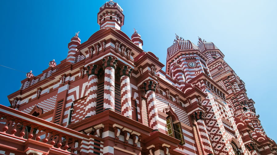 Den røde Masjid-moske i Colombo