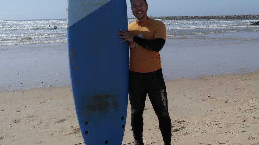 Surfer i Portugal