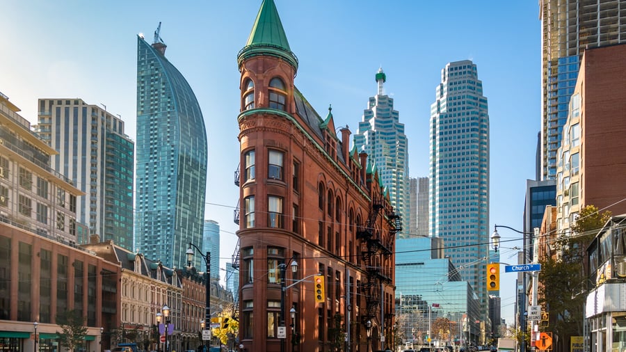 Flatiron bygningen i Toronto