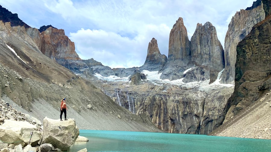 Koe Patagonian vaikuttavat maisemat