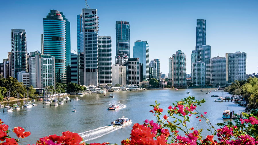 Charmerande Brisbane i Queensland