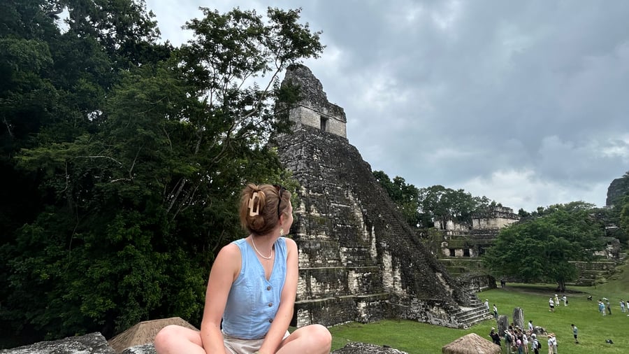 Michelle on a group trip