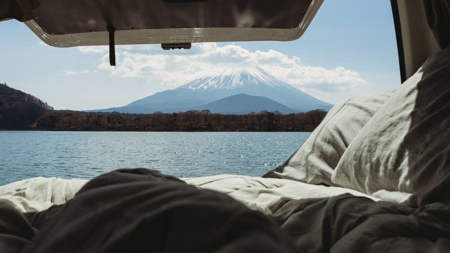 Wake up looking at Mt. Fuji