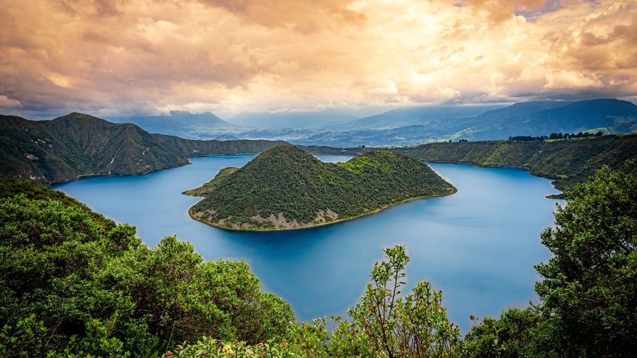 Kratersøen i Cuicocha