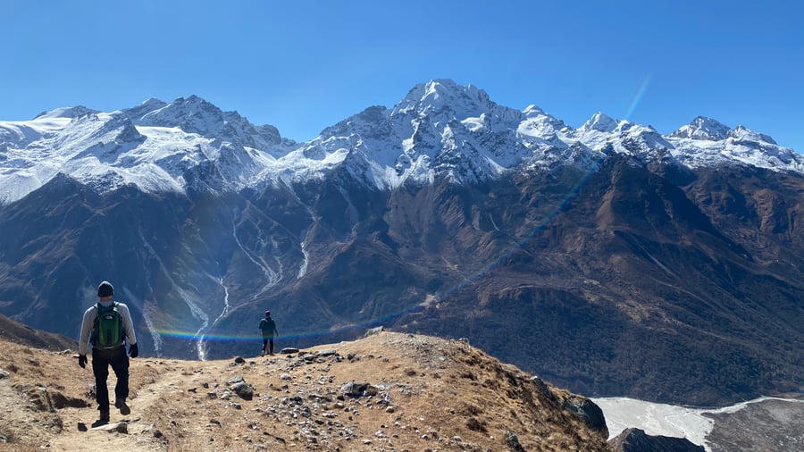 Stunning views while hiking in Nepal