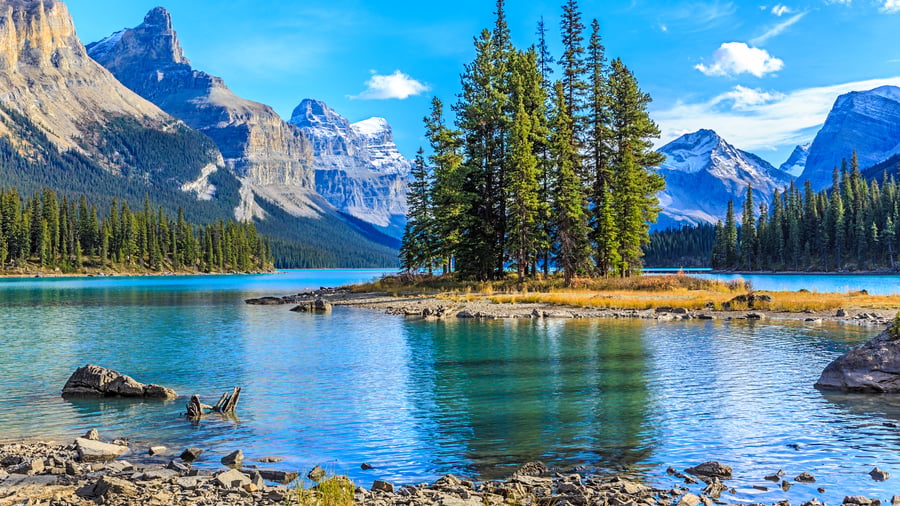 Maligne Lake i Jasper National Park