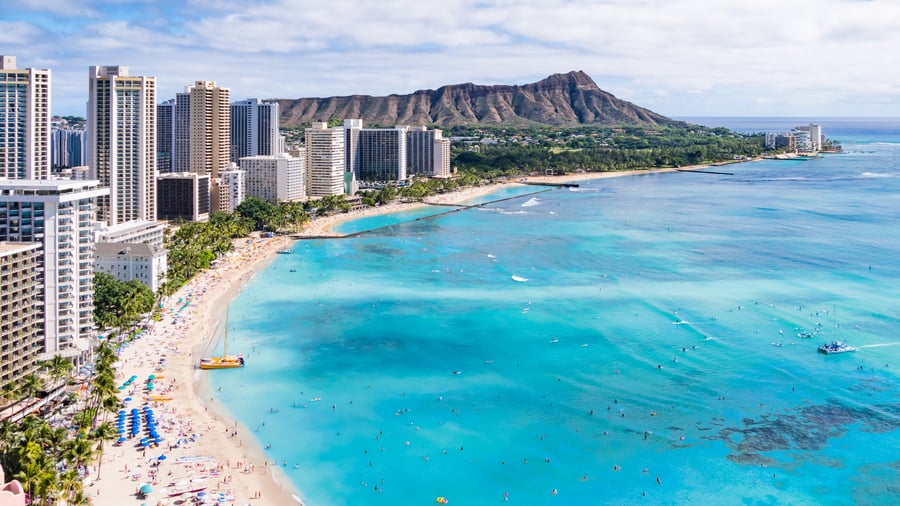 Waikiki Beach, Oahu, Hawaii, USA