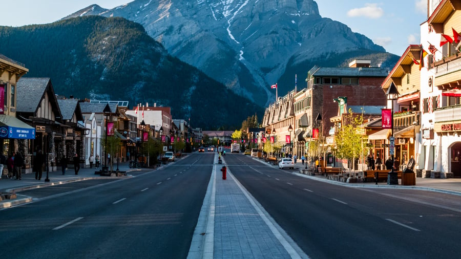 Banff är en mycket charmerande stad