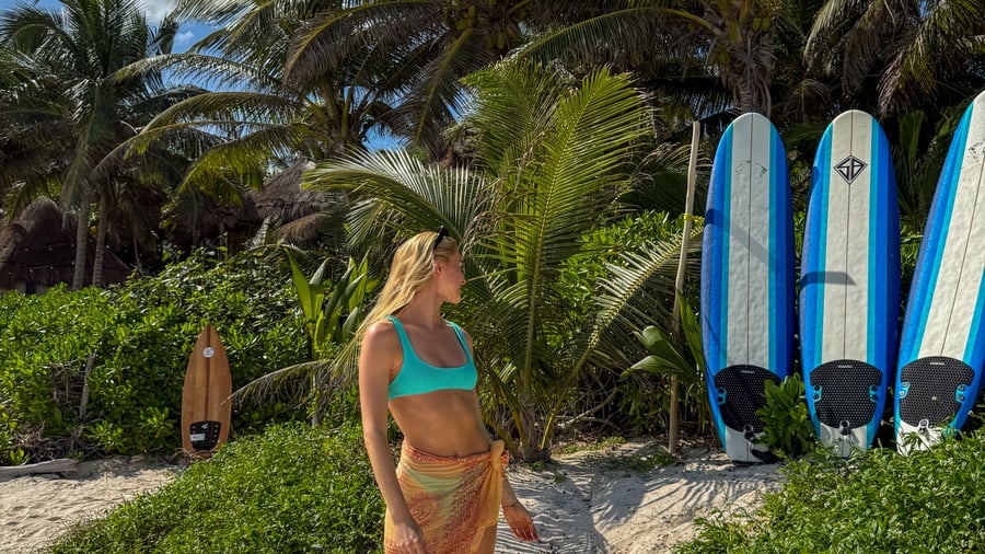 Enjoy the white beaches in Tulum