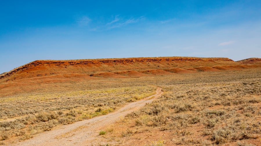 Häftig natur på vägen US 287