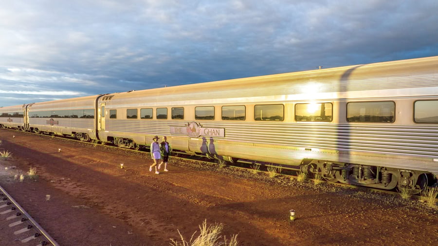 The Ghan ved Yorkey’s Crossing