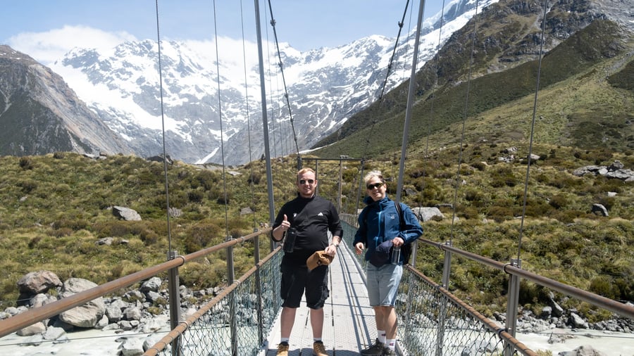 Hike through Mount Cook National Park