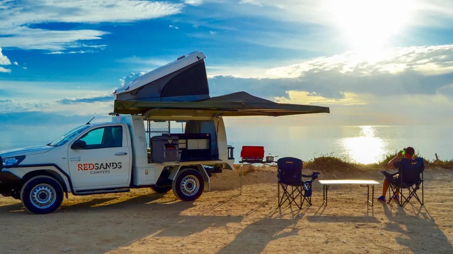 En 2-personers Roof Top Camper fra RedSands