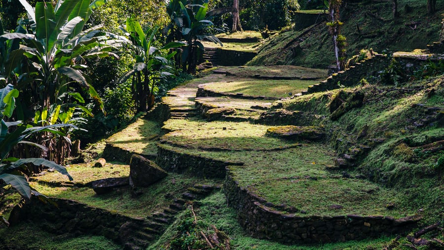 Part of the Lost City in Colombia