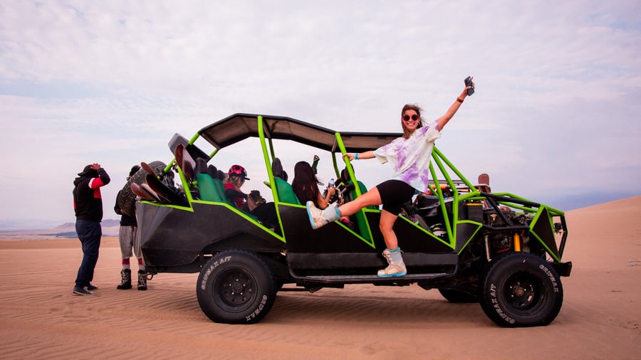 Dune buggy rides in the desert
