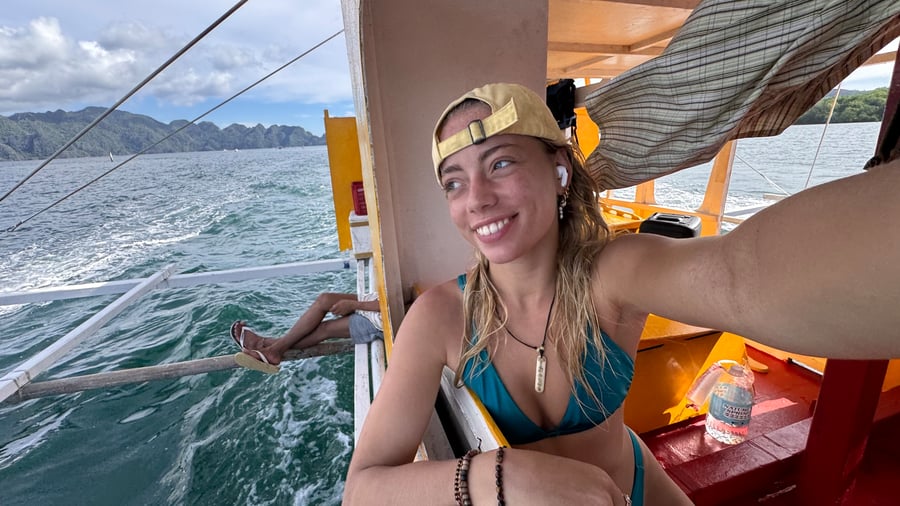 Boat expedition in the Philippines