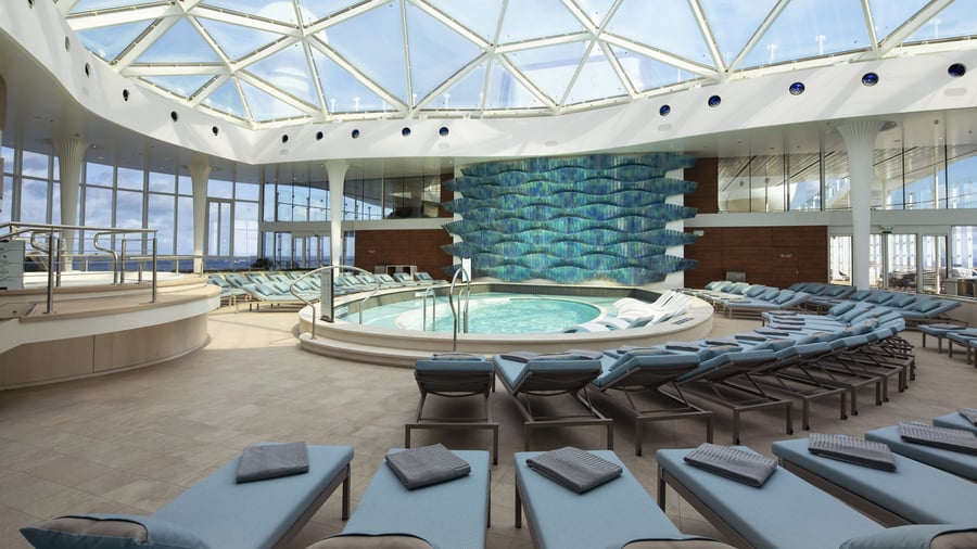 Solarium är en lugn och avkopplande plats ombord
