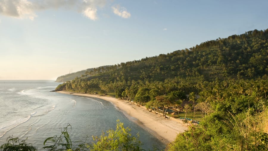 Golden beaches in Senggigi
