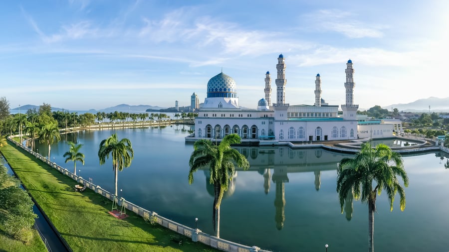 Floating mosque in Kota Kinabalu