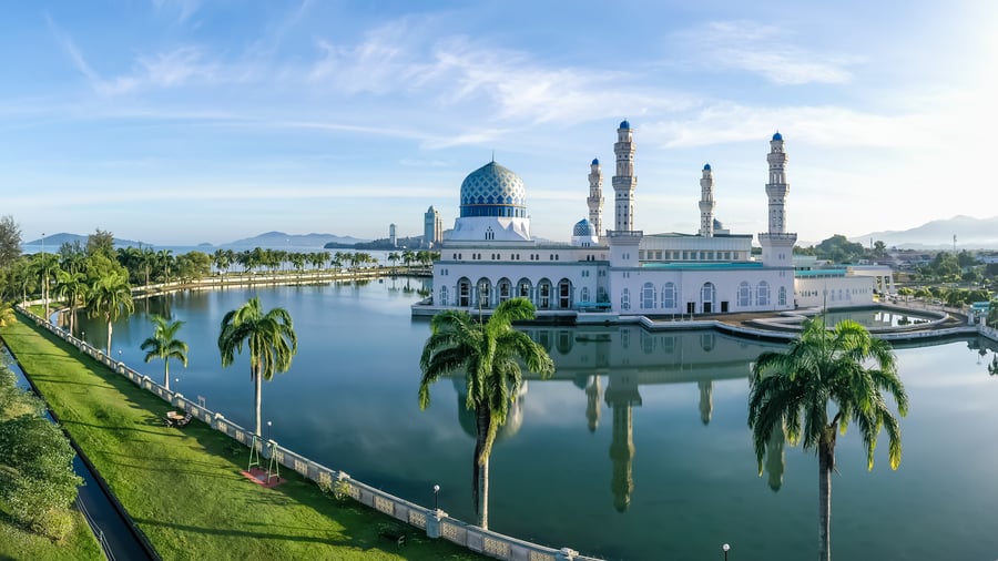 Floating mosque in Kota Kinabalu