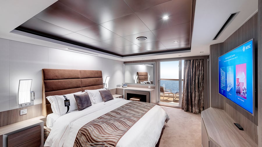 Royal Suite på MSC Seaview, luksus i hver detalje