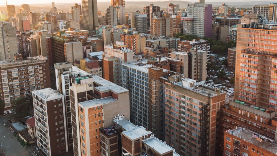 Aerial of Jo'Burg