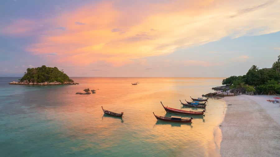 Koh Phi Phi at sunset